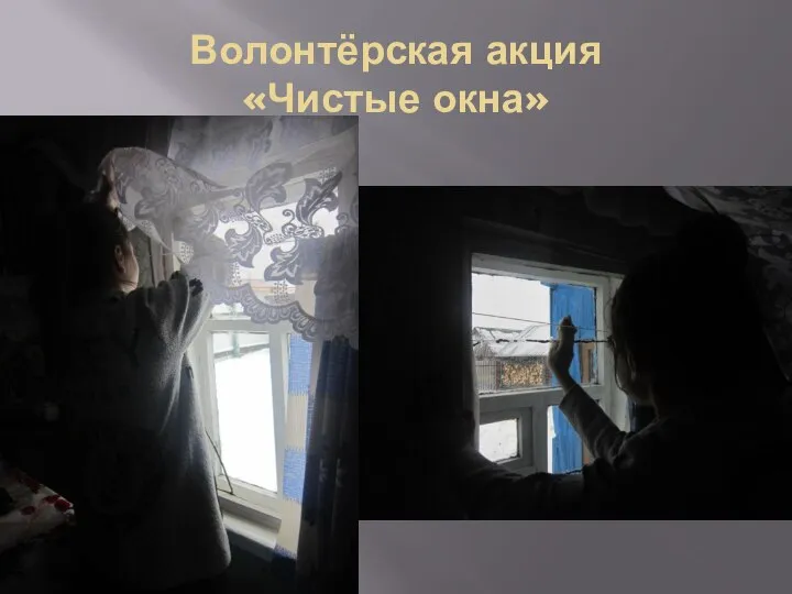 Волонтёрская акция «Чистые окна»