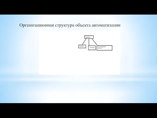 Организационная структура объекта автоматизации