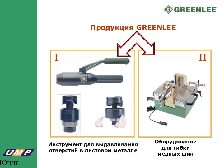Юнит Марк Про Продукция GREENLEE Инструмент для выдавливания отверстий в листовом металле