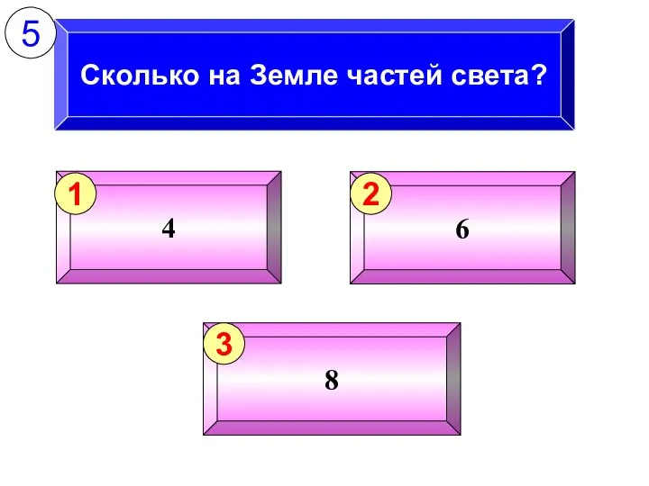 Сколько на Земле частей света? 5