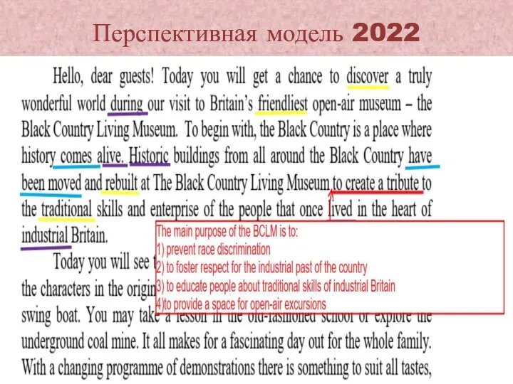 Перспективная модель 2022