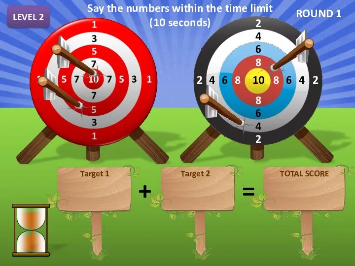 LEVEL 2 + = FIFTEEN TWELVE TWENTY-SEVEN Target 1 Target 2 TOTAL