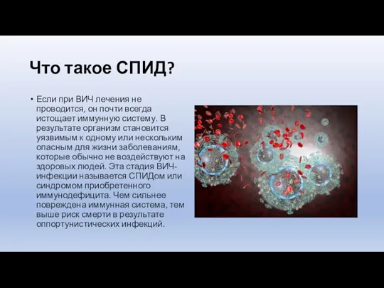 Что такое СПИД? Если при ВИЧ лечения не проводится, он почти всегда