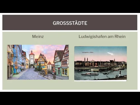 Meinz Ludwigishafen am Rhein GROSSSTÄDTE