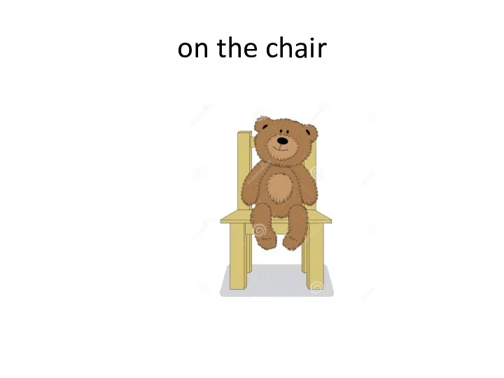 on the chair