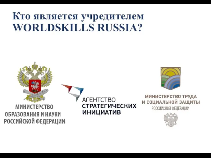 Кто является учредителем WORLDSKILLS RUSSIA?