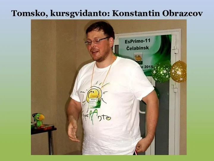 Tomsko, kursgvidanto: Konstantin Obrazcov