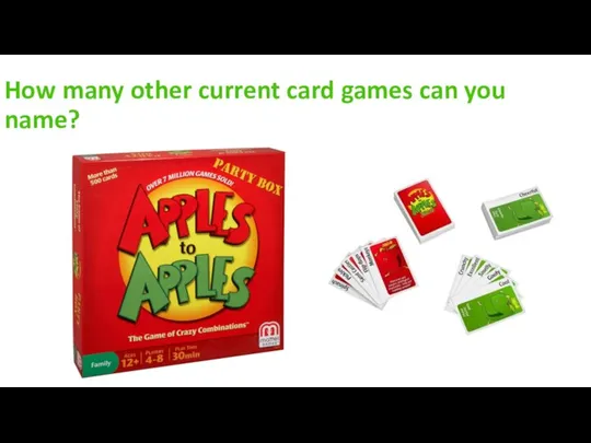 How many other current card games can you name?