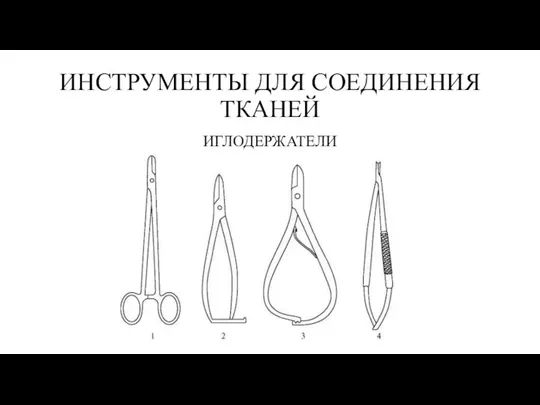 ИНСТРУМЕНТЫ ДЛЯ СОЕДИНЕНИЯ ТКАНЕЙ ИГЛОДЕРЖАТЕЛИ