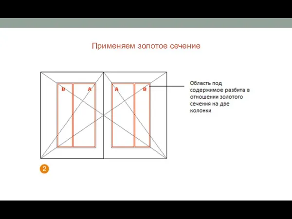 Применяем золотое сечение