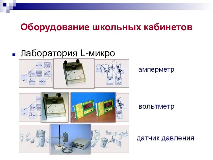 Оборудование школьных кабинетов Лаборатория L-микро