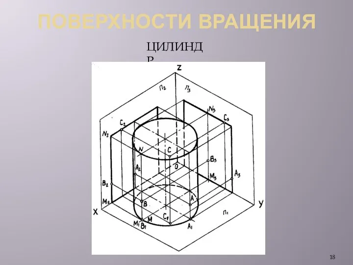 ПОВЕРХНОСТИ ВРАЩЕНИЯ ЦИЛИНДР