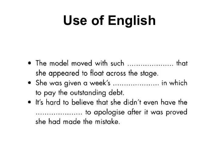 Use of English