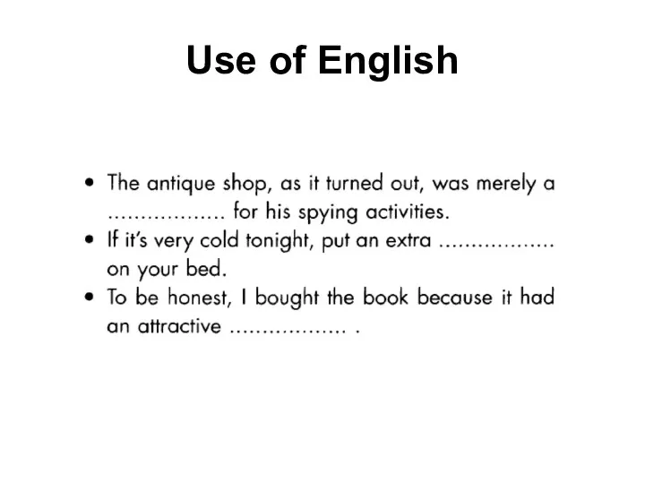 Use of English