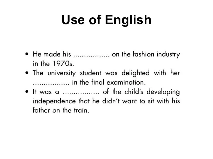 Use of English