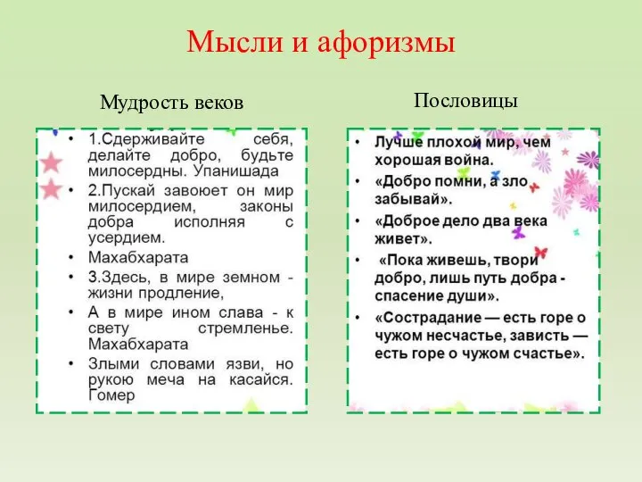 Мудрость веков Пословицы Мысли и афоризмы