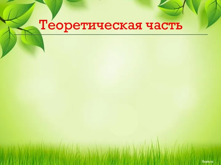 Теоретическая часть