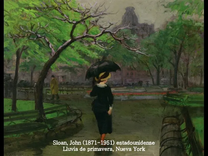 Sloan, John (1871-1951) estadounidense Lluvia de primavera, Nueva York