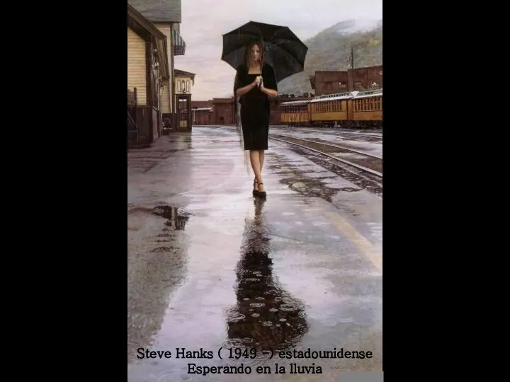 Steve Hanks ( 1949 -) estadounidense Esperando en la lluvia