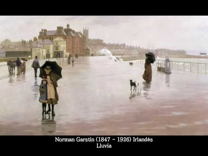 Norman Garstin (1847 - 1926) Irlandés Lluvia