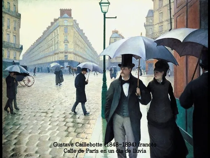 Gustave Caillebotte (1848-1894) francés Calle de París en un día de lluvia