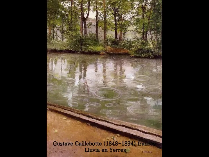 Gustave Caillebotte (1848-1894) francés Lluvia en Yerres