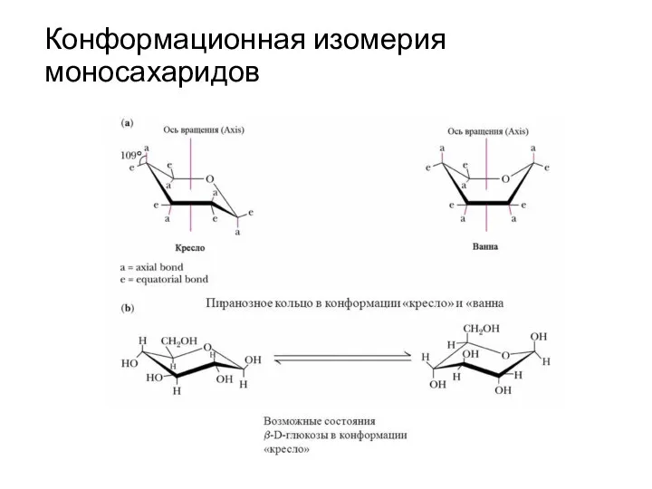 Конформационная изомерия моносахаридов