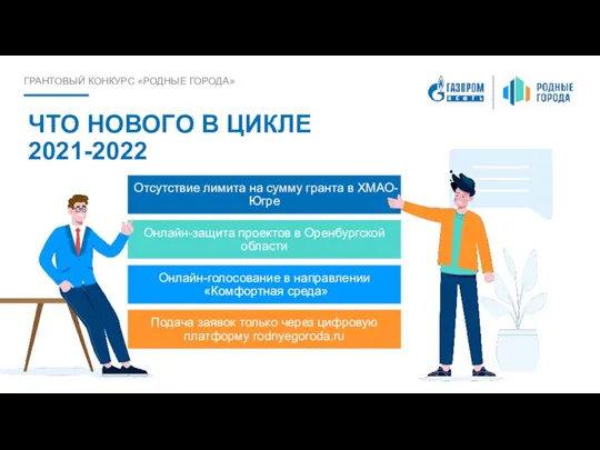 ЧТО НОВОГО В ЦИКЛЕ 2021-2022 Отсутствие лимита на сумму гранта в ХМАО-Югре