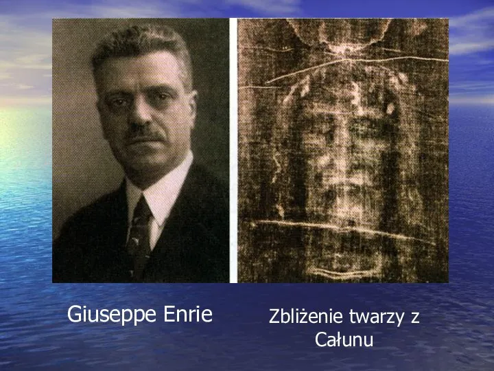 Giuseppe Enrie Zbliżenie twarzy z Całunu