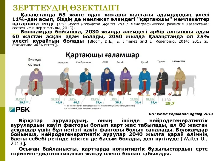 Бірқатар аурулардың, оның ішінде нейродегенеративтік аурулардың қауіп факторы болып қарт жас табылады,