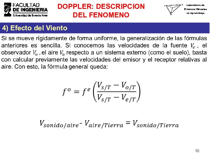 4) Efecto del Viento DOPPLER: DESCRIPCION DEL FENOMENO