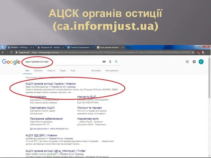 АЦСК органів остиції (сa.informjust.ua)