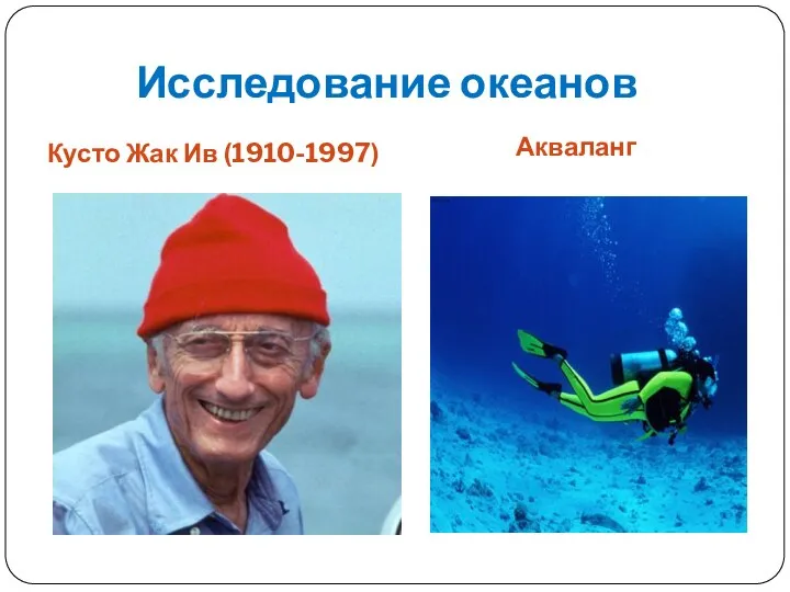 Исследование океанов Кусто Жак Ив (1910-1997) Акваланг