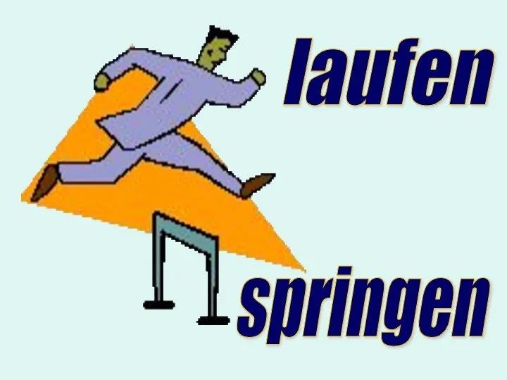 springen laufen