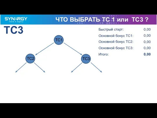 0,00 TC3 TC2 0,00 0,00 0,00 0,00 TC3 TC1 Быстрый старт: Основной