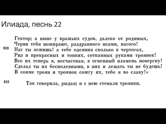 Илиада, песнь 22