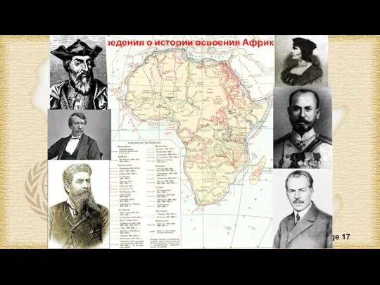 Сведения о истории освоения Африки.