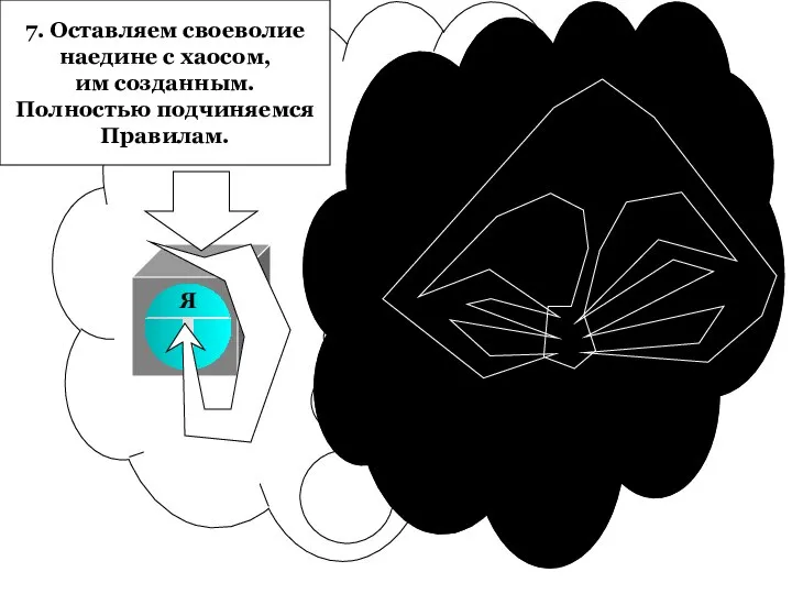 Я 7. Оставляем своеволие наедине с хаосом, им созданным. Полностью подчиняемся Правилам.