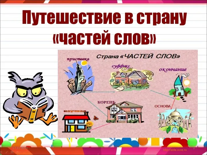 Путешествие в страну «частей слов» 17.11.2021