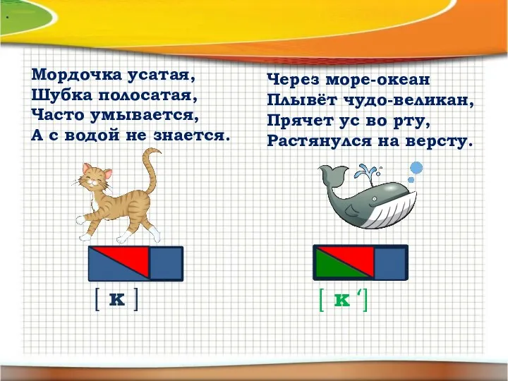 Мордочка усатая, Шубка полосатая, Часто умывается, А с водой не знается. Через