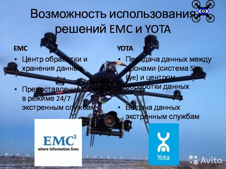 Возможность использования решений EMC и YOTA EMC Центр обработки и хранения данных