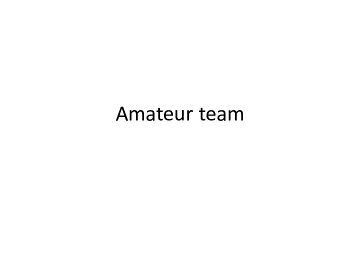 Amateur team