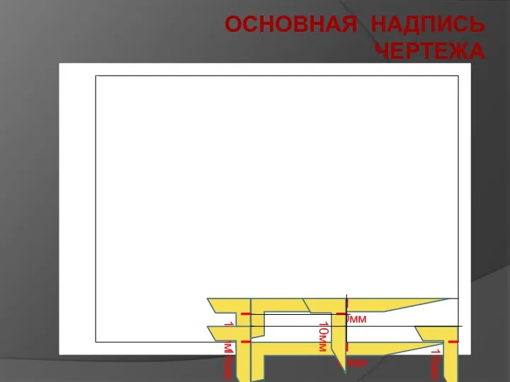 ОСНОВНАЯ НАДПИСЬ ЧЕРТЕЖА