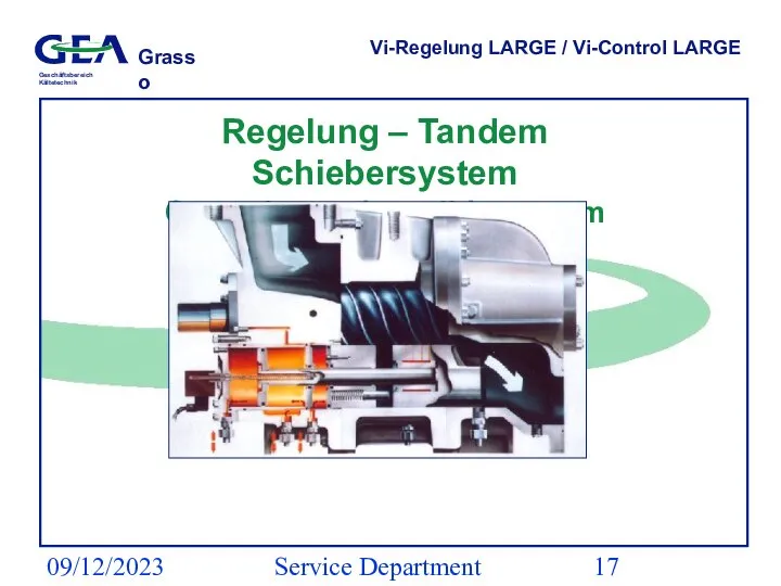 09/12/2023 Service Department (ESS) Vi-Regelung LARGE / Vi-Control LARGE Regelung – Tandem