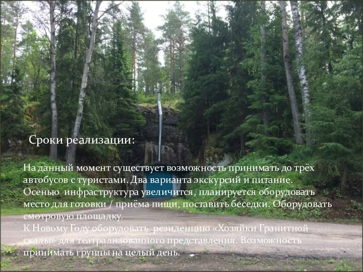 Сроки реализации: На данный момент существует возможность принимать до трёх автобусов с