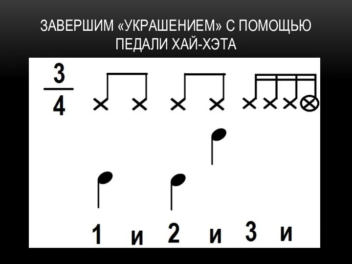 ЗАВЕРШИМ «УКРАШЕНИЕМ» С ПОМОЩЬЮ ПЕДАЛИ ХАЙ-ХЭТА