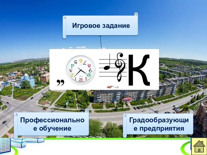 Игровое задание Профессиональное обучение Градообразующие предприятия Ачинск
