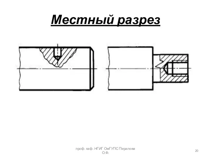 Местный разрез проф. каф. НГИГ ОмГУПС Пиралова О.Ф.