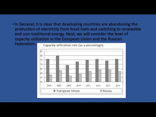 In General, it is clear that developing countries are abandoning the production