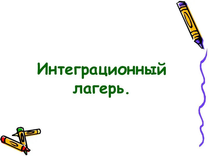 Интеграционный лагерь.